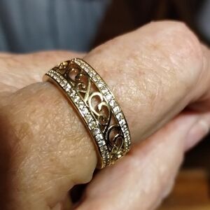 Gold Tone W/Rhinestone Women's Ring